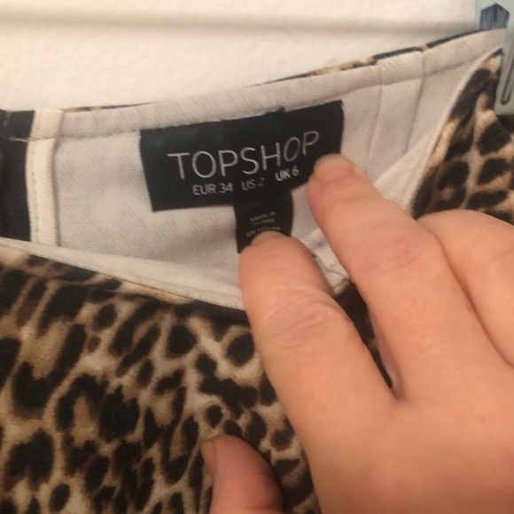 Topshop Leopard Print Ruffle Skirt - Picture 4 of 5